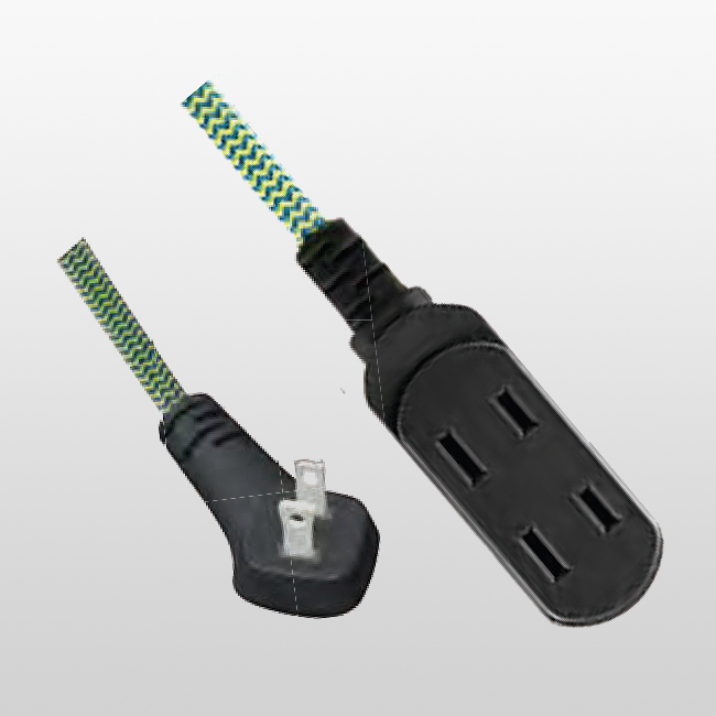 LA001HA/LA002I Rallonge 2 conducteurs 3 prises 1-15P15A 125V~