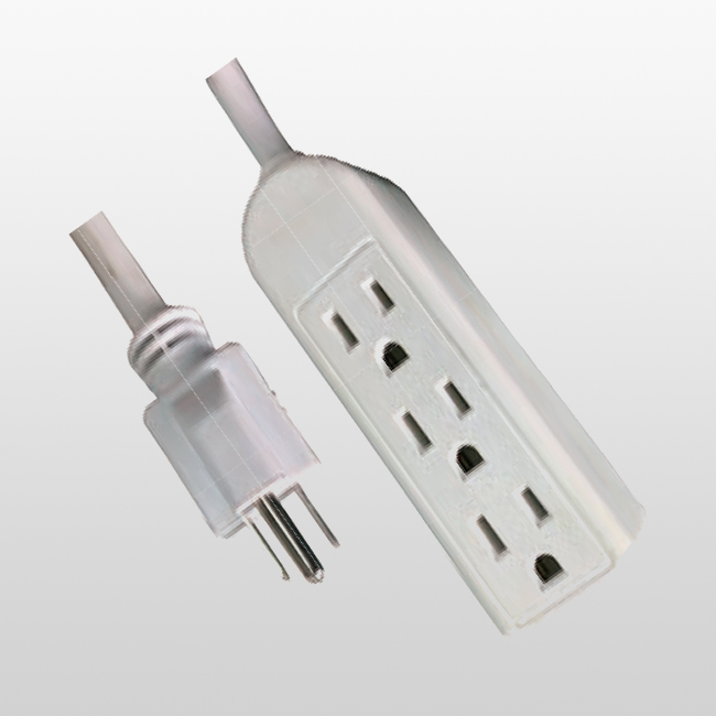 LA004K/LA052S Rallonge 3 prises 3 conducteurs 5-15P 15A 125V
