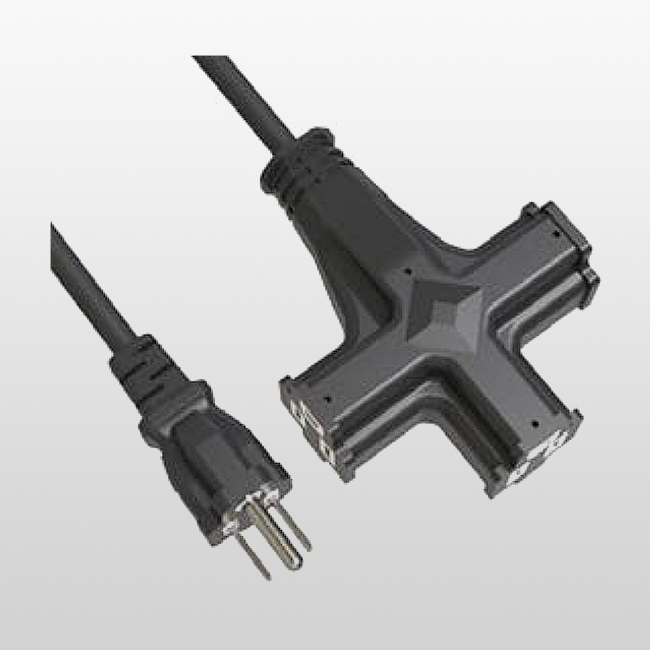 LA004KA/LA520LD Rallonges 3 conducteurs 3 prises 5-15P 15A 125V~