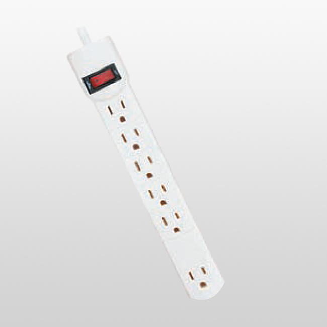LPU5+1CS Prise d'alimentation pour appareils électroniques domestiques à 6 prises