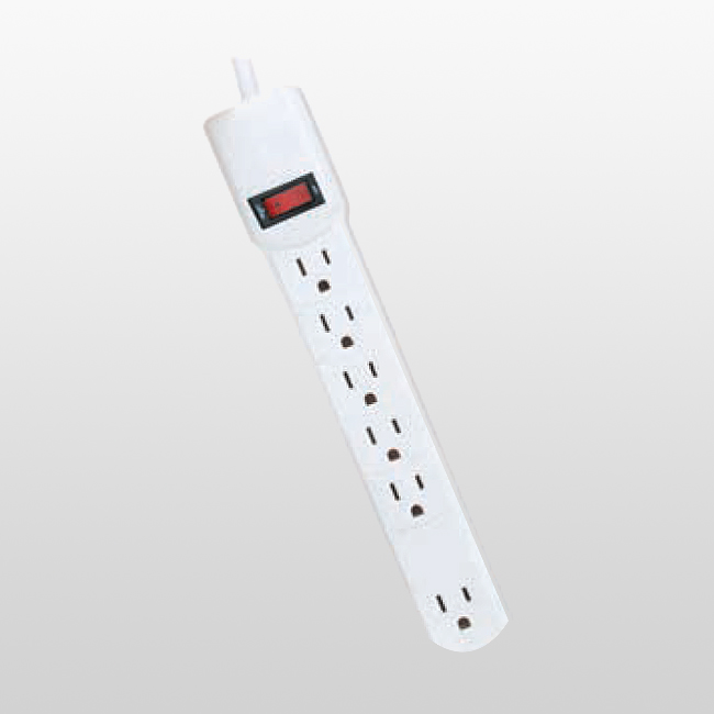 Prise d'alimentation pour appareils électroniques domestiques LPU5+1D à 6 prises