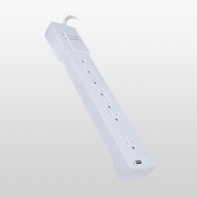 Prise d'alimentation pour appareils électroniques domestiques LPU6+1US, 6 prises