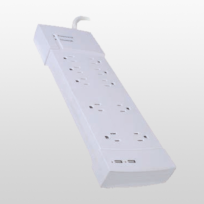 Prise d'alimentation pour appareils électroniques domestiques LPU6+4US, 10 prises