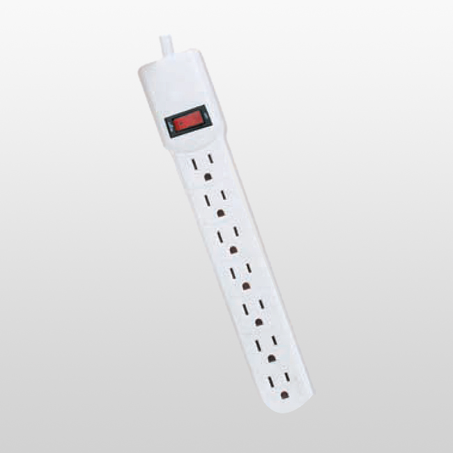 LPU7D Prise d'alimentation pour appareils électroniques domestiques à 7 prises