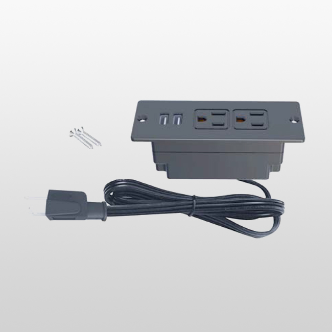 LTS23+2UA 2 prises CA (120 V/12 A au total)