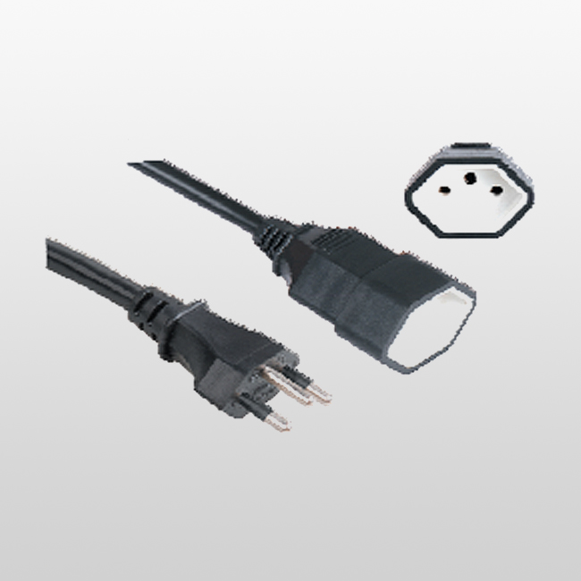LA111B/LA113A CH-type 13 Fiche standard SEV 6535-1/SEV6534-2 SEV Kit rallonge cordon sans obturateur
